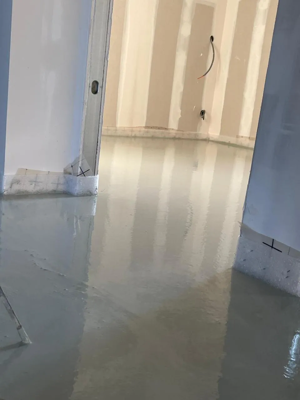 Chantier chape liquide - Top'Isol